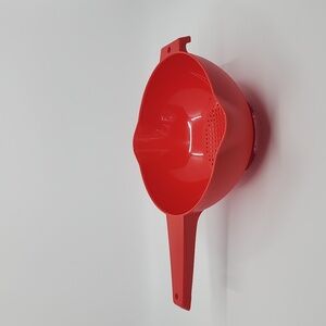 Tupperware Large Red Strainor New